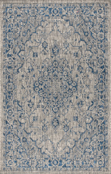 Rozetta Boho Medallion Textured Weave Indoor/outdoor Area Rug
